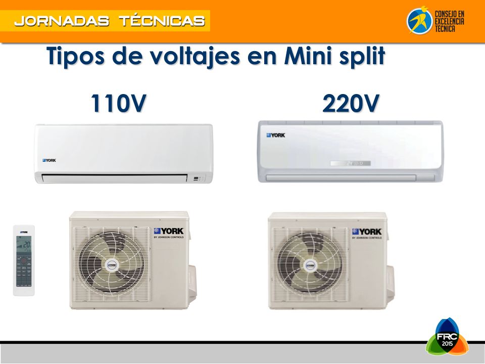 Tipos de voltajes en Mini split