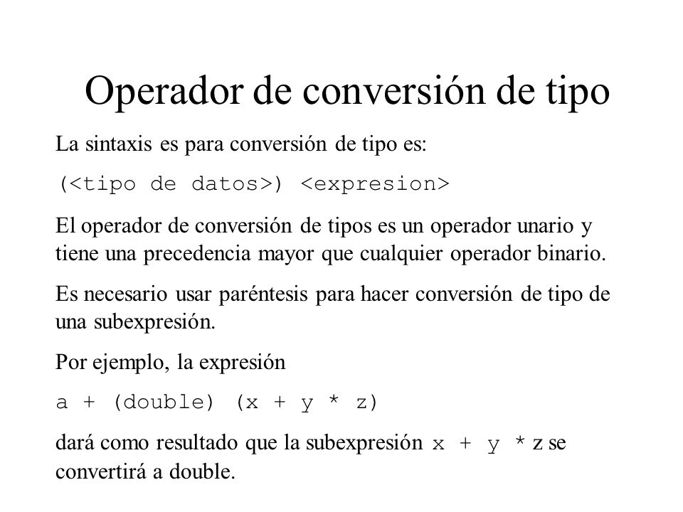 Operador de conversión de tipo