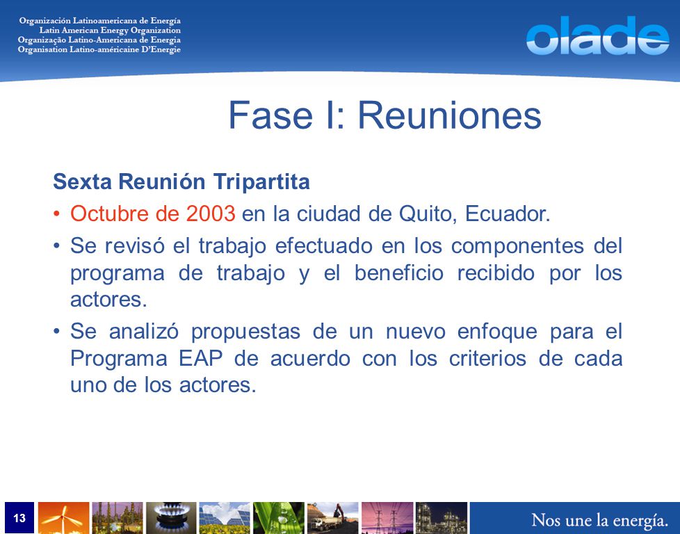 Fase I: Logros y resultados