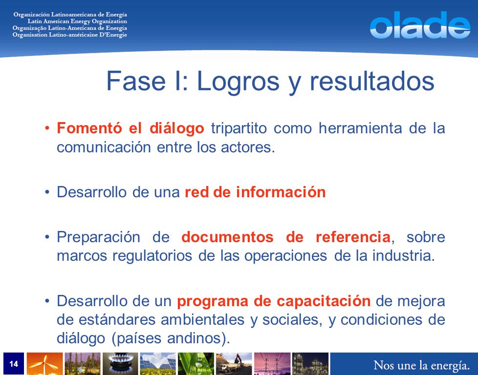 Fase II: Principios Fortalecimiento a los Diálogos Tripartitos Nacionales. Reconocimiento de los intereses de cada una de las partes.