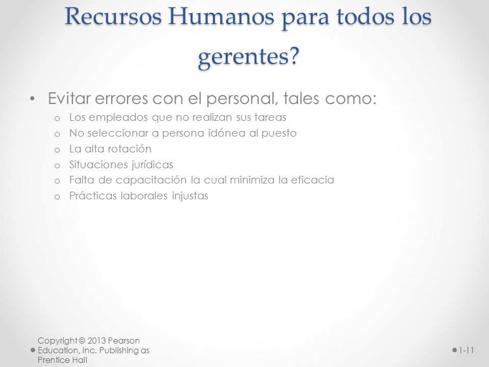 ¿Porqué es importante la Gerencia de Recursos Humanos para todos los gerentes