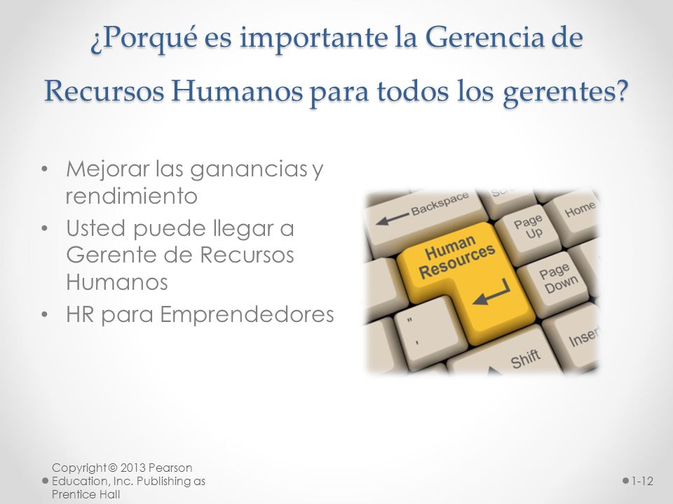 ¿Porqué es importante la Gerencia de Recursos Humanos para todos los gerentes