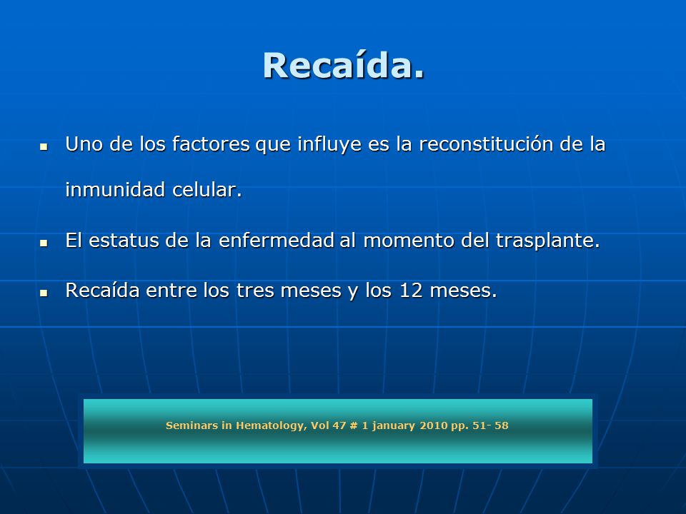 Seminars in Hematology, Vol 47 # 1 january 2010 pp