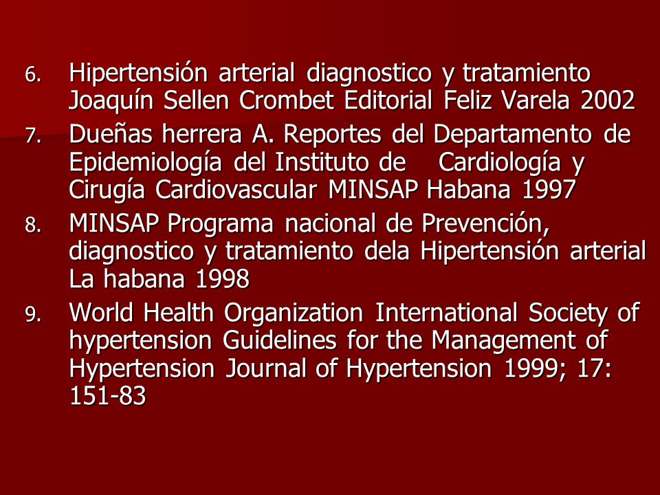 Hipertensión arterial diagnostico y tratamiento Joaquín Sellen Crombet Editorial Feliz Varela 2002