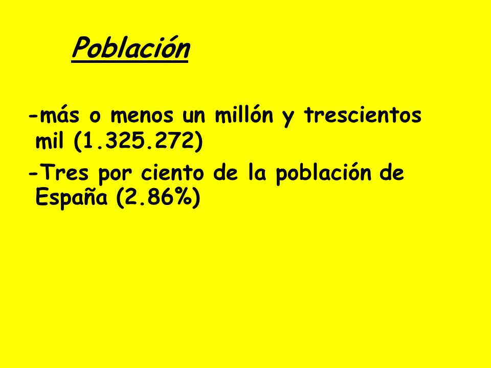 Población -más o menos un millón y trescientos mil ( )