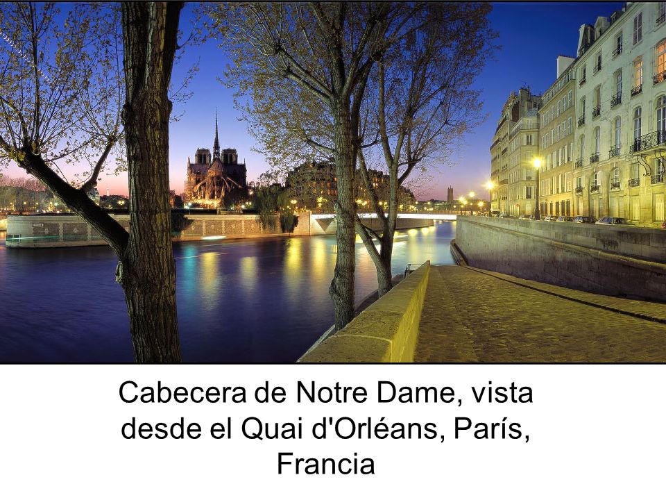 Cabecera de Notre Dame, vista desde el Quai d Orléans, París, Francia