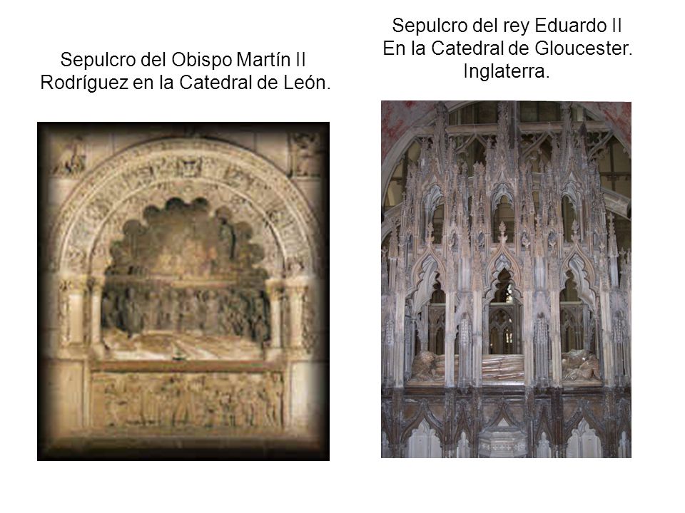 Sepulcro del rey Eduardo II En la Catedral de Gloucester. Inglaterra.