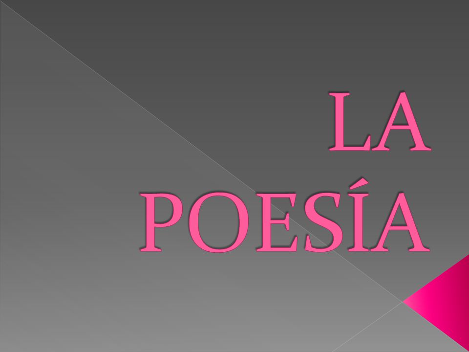 LA POESÍA