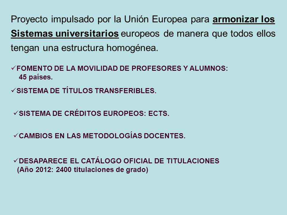 Proyecto impulsado por la Unión Europea para armonizar los