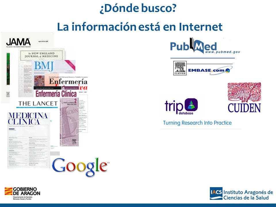 ¿Dónde busco La información está en Internet 6 6
