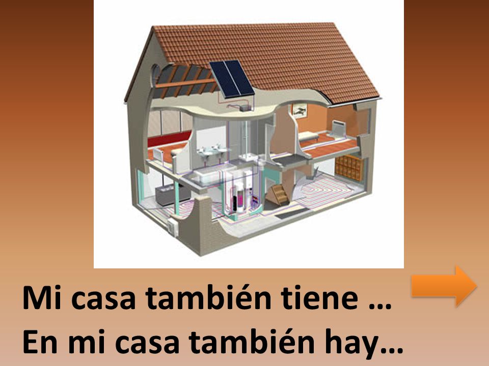 Mi casa también tiene … En mi casa también hay…