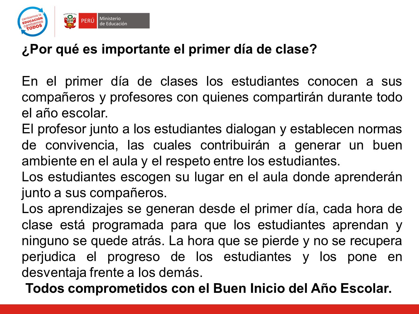 ¿Por qué es importante el primer día de clase