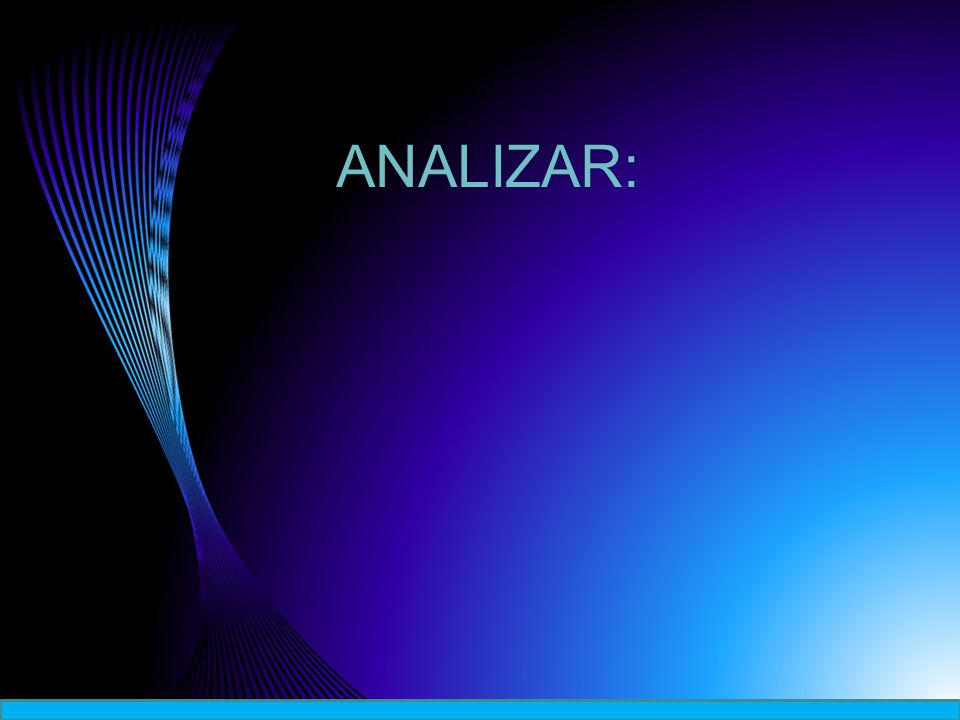 ANALIZAR: