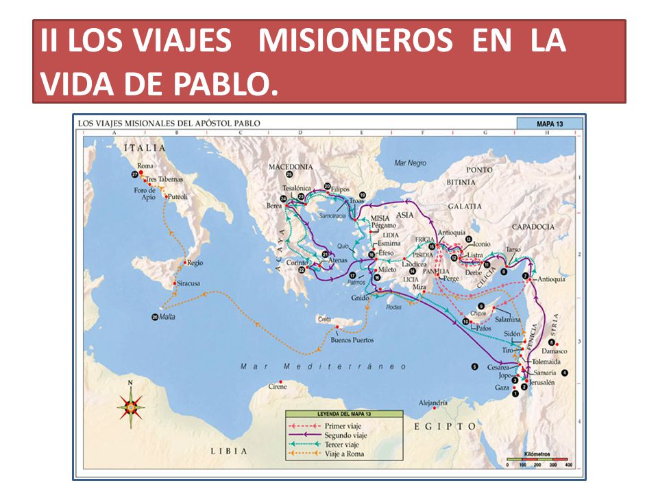 II LOS VIAJES MISIONEROS EN LA VIDA DE PABLO.