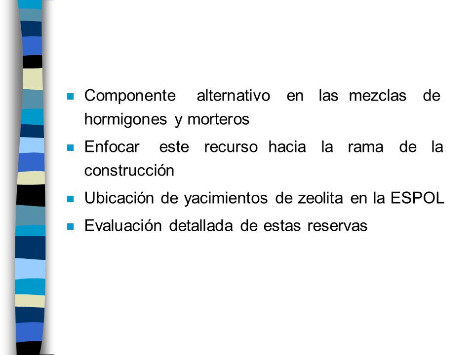 Componente alternativo en las mezclas de hormigones y morteros