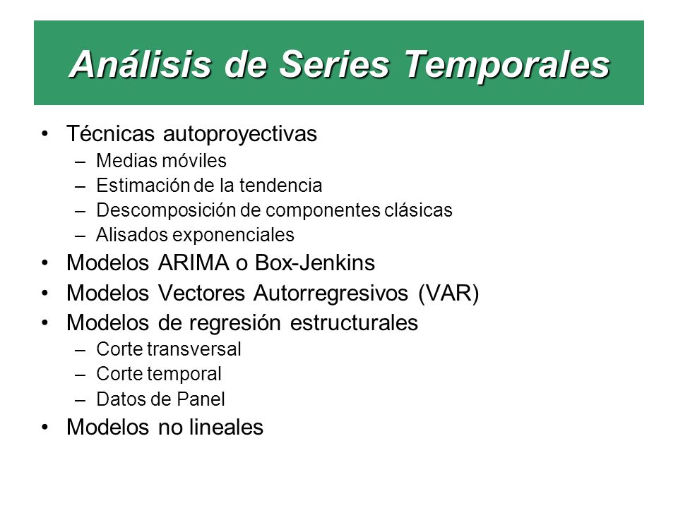 Análisis de Series Temporales