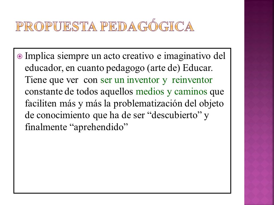 Propuesta Pedagógica