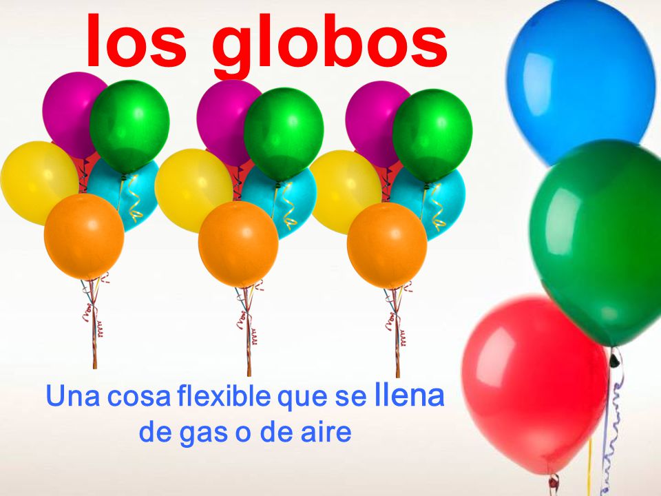 Una cosa flexible que se llena de gas o de aire