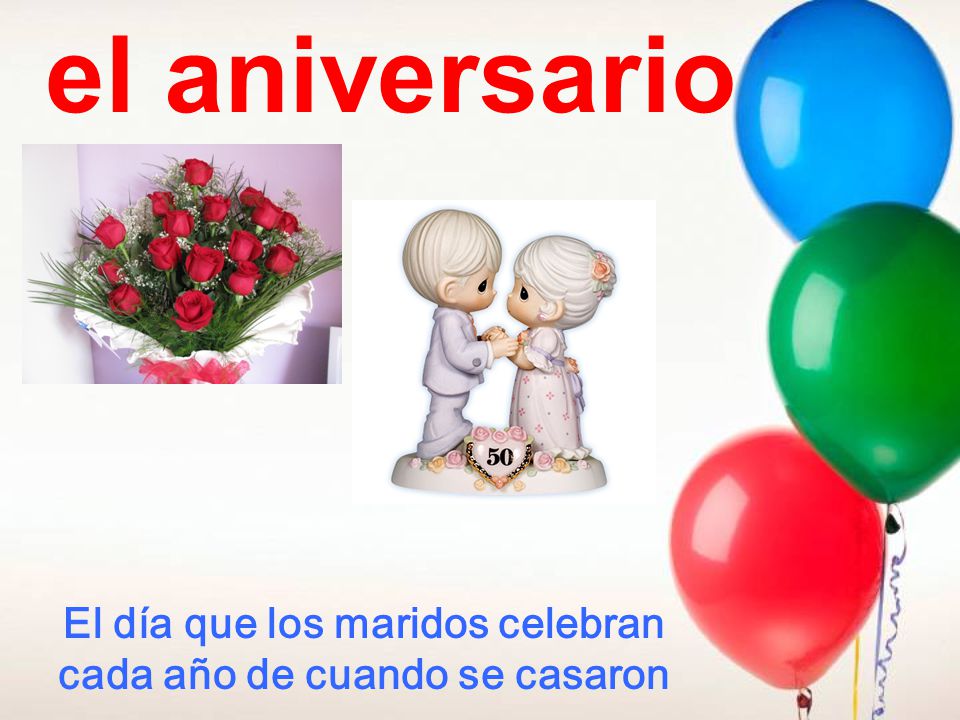 El día que los maridos celebran cada año de cuando se casaron