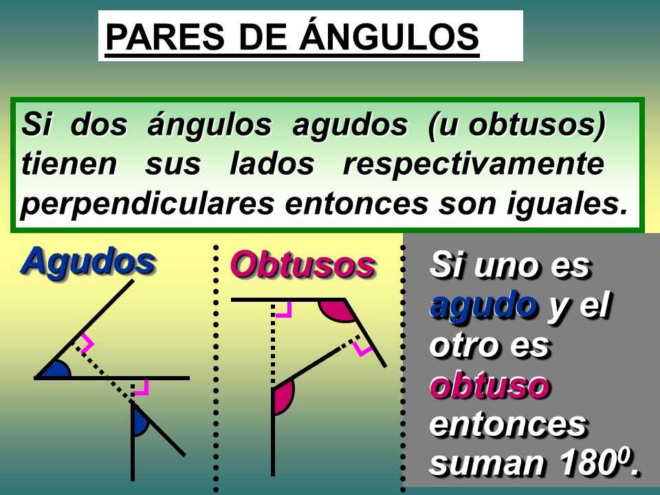 Si uno es agudo y el otro es obtuso entonces suman agudo