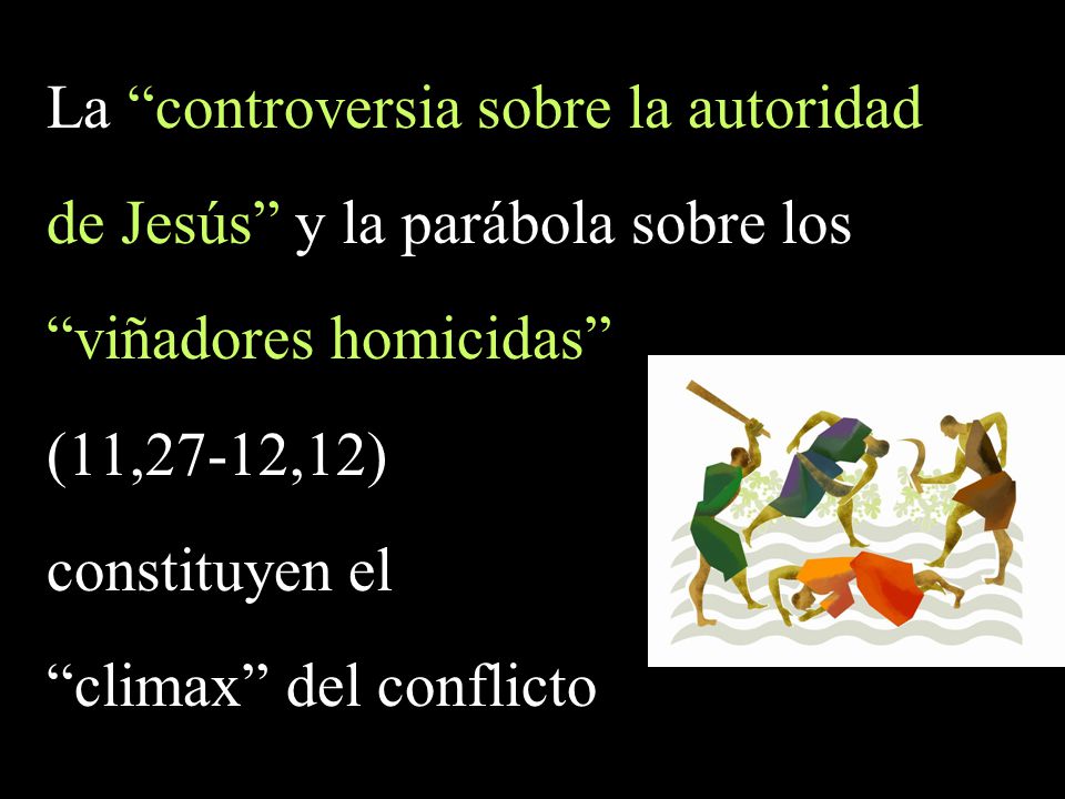La controversia sobre la autoridad de Jesús y la parábola sobre los