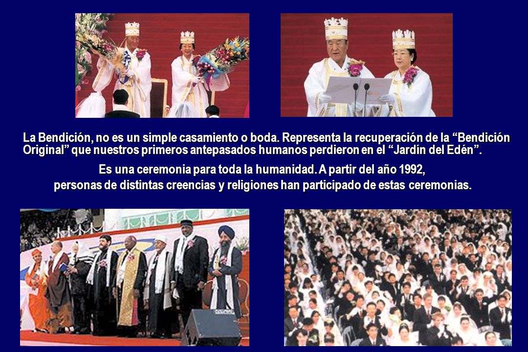 Es una ceremonia para toda la humanidad. A partir del año 1992,