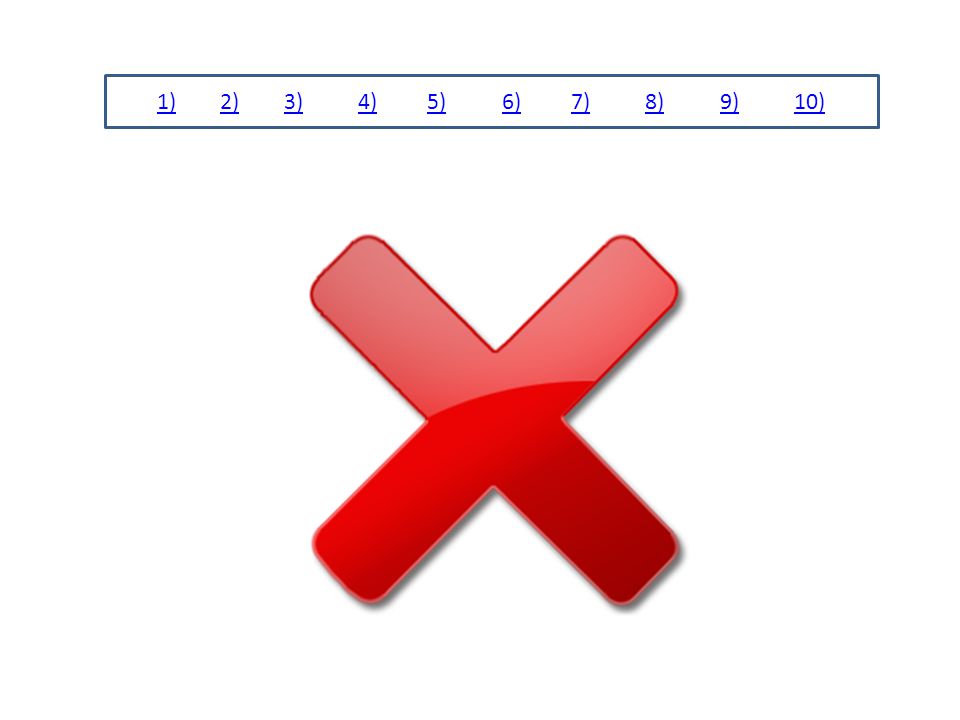 1) 2) 3) 4) 5) 6) 7) 8) 9) 10)