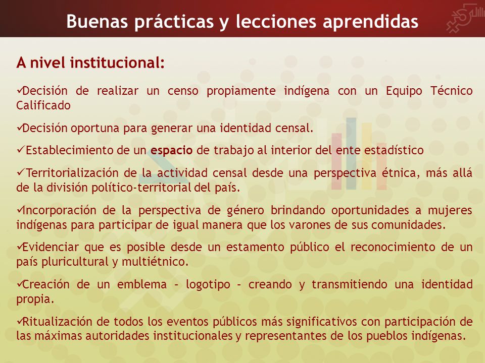 Buenas prácticas y lecciones aprendidas