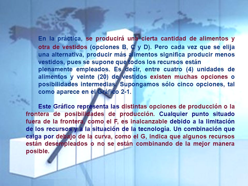 En la práctica, se producirá una cierta cantidad de alimentos y