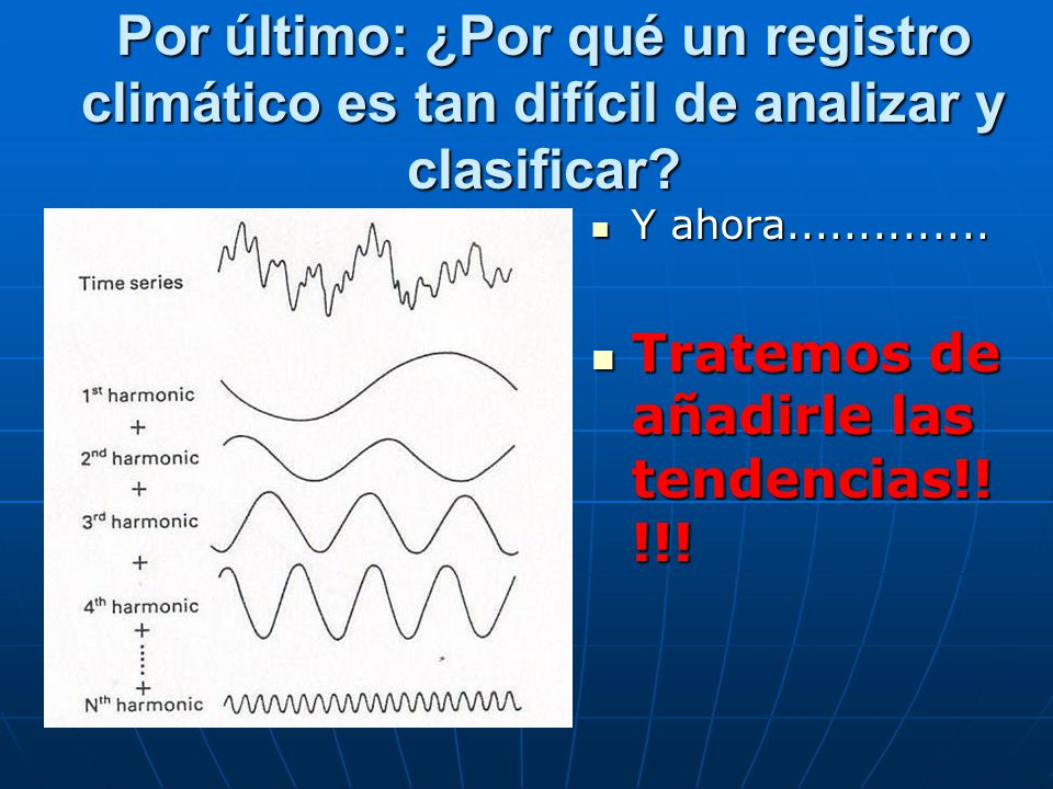 Por último: ¿Por qué un registro climático es tan difícil de analizar y clasificar