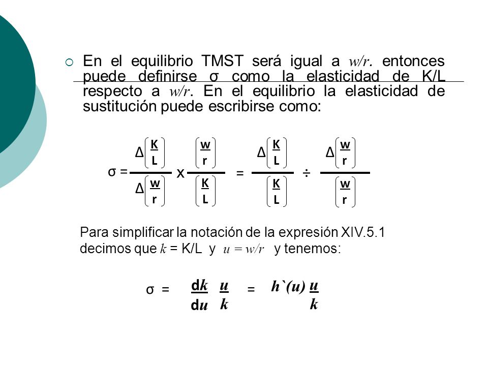 σ = x Δ = ÷ σ = dk du u k = h`(u)