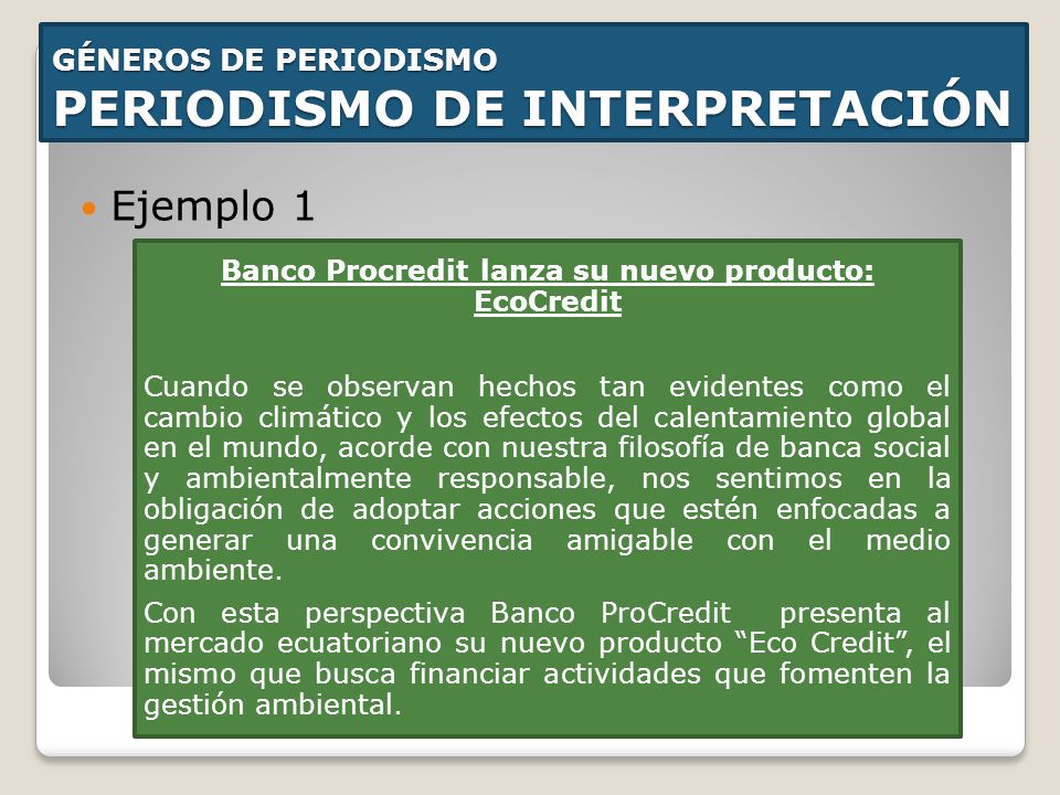 Banco Procredit lanza su nuevo producto: EcoCredit