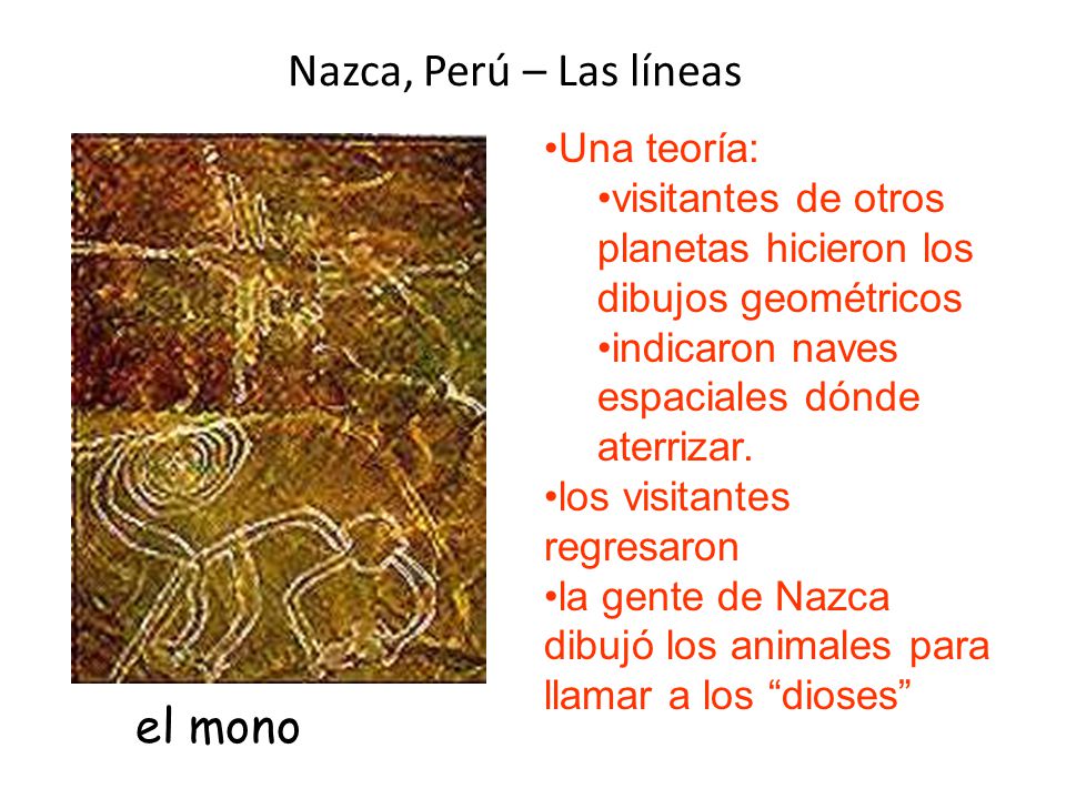 Nazca, Perú – Las líneas el mono Una teoría:
