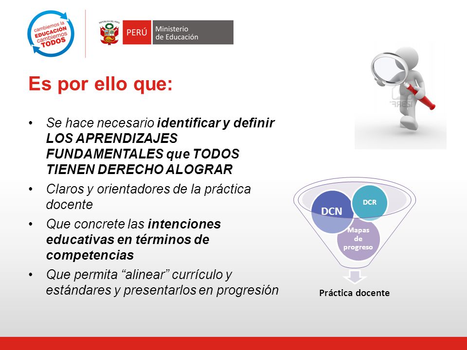 Es por ello que: Se hace necesario identificar y definir LOS APRENDIZAJES FUNDAMENTALES que TODOS TIENEN DERECHO ALOGRAR.