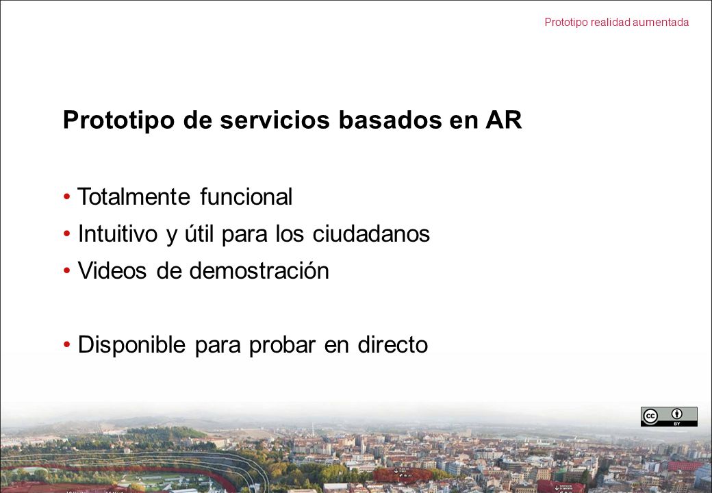 Prototipo de servicios basados en AR