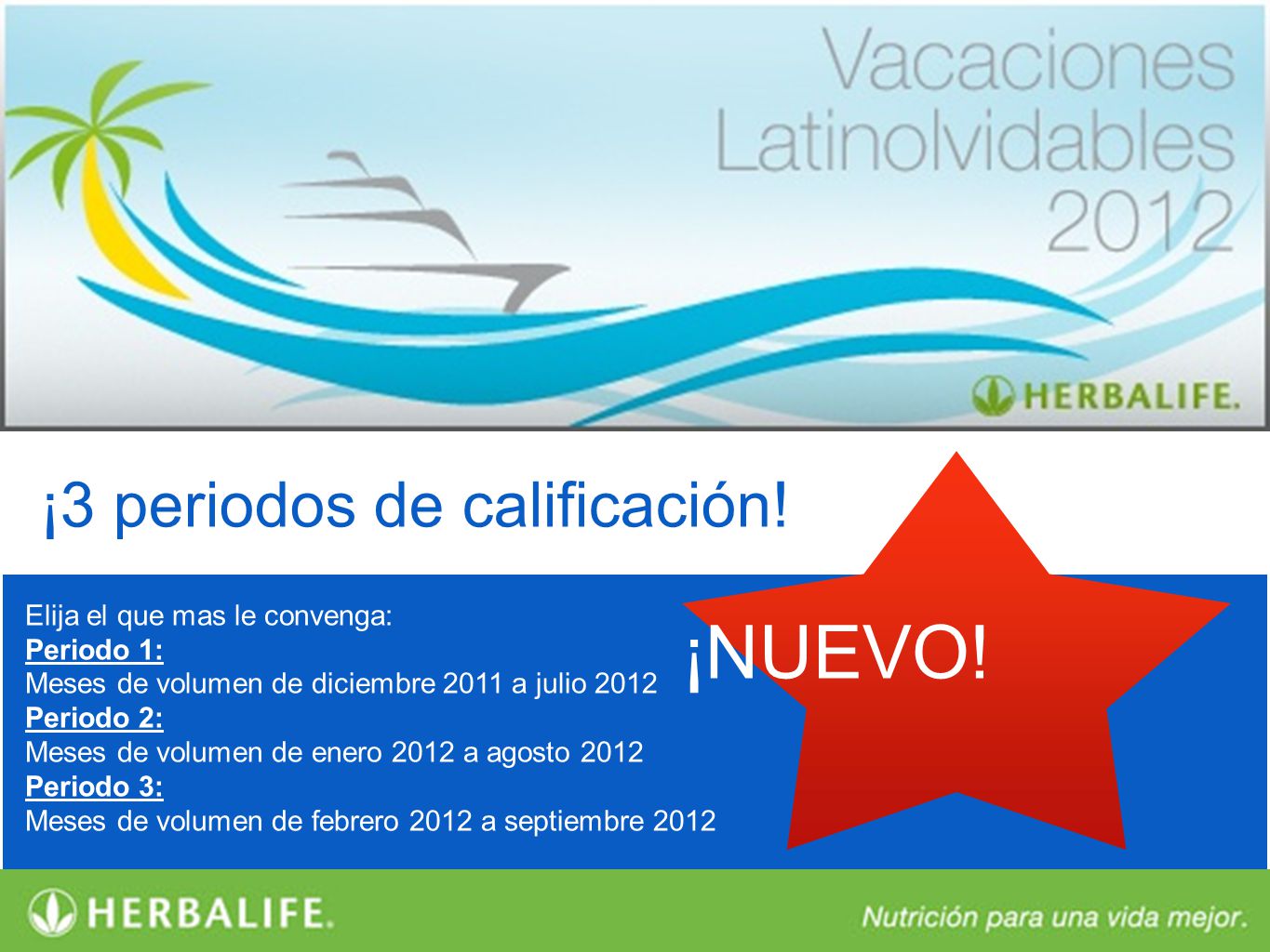 ¡NUEVO! ¡3 periodos de calificación! Elija el que mas le convenga: