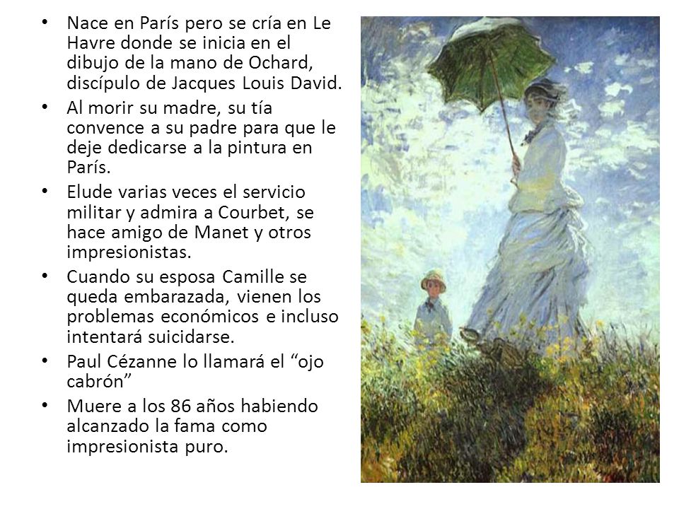 Nace en París pero se cría en Le Havre donde se inicia en el dibujo de la mano de Ochard, discípulo de Jacques Louis David.