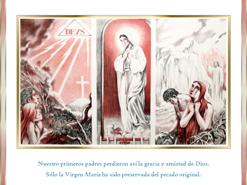 Nuestro primeros padres perdieron así la gracia y amistad de Dios.