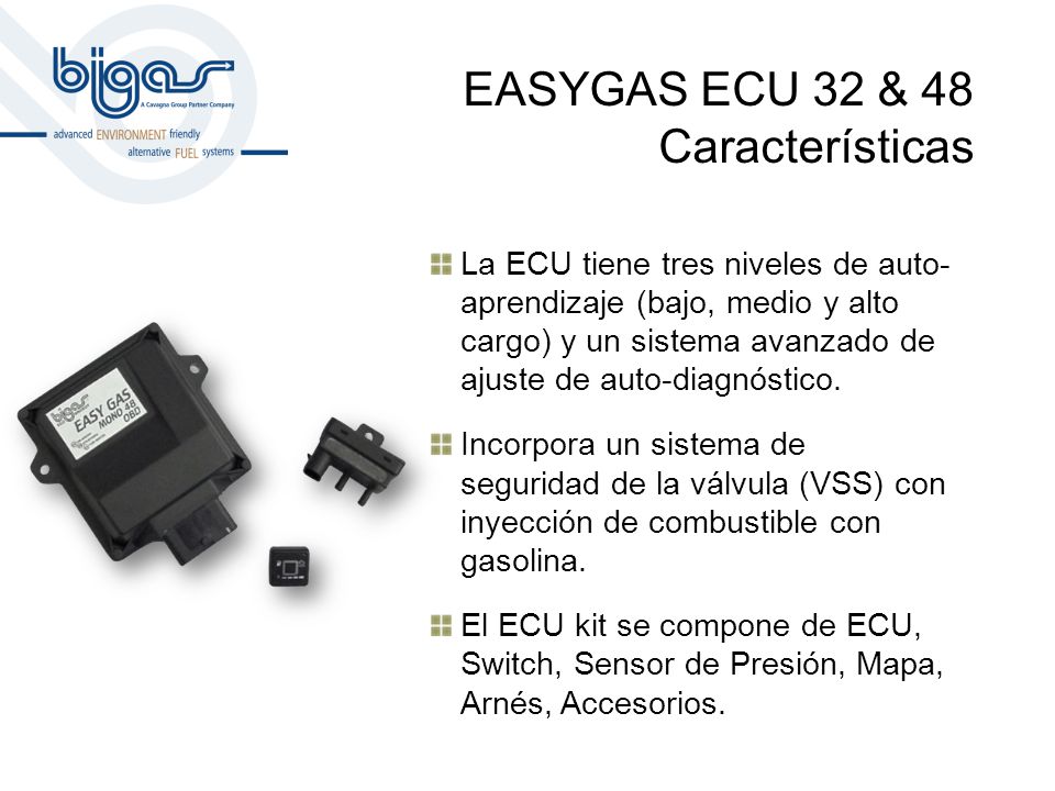 EASYGAS ECU 32 & 48 Características