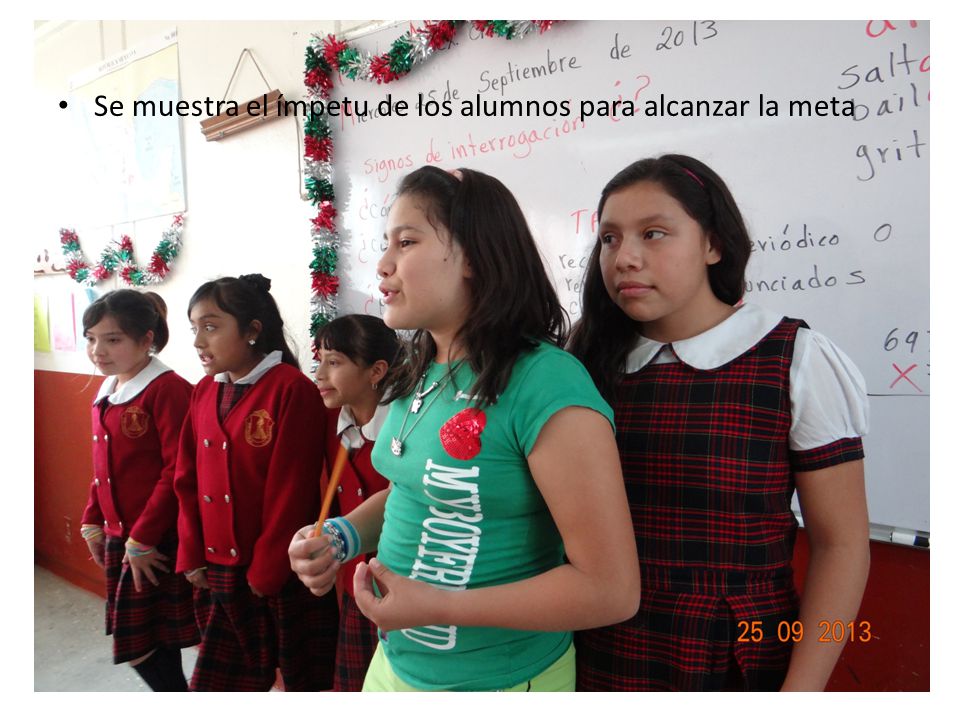 Se muestra el ímpetu de los alumnos para alcanzar la meta