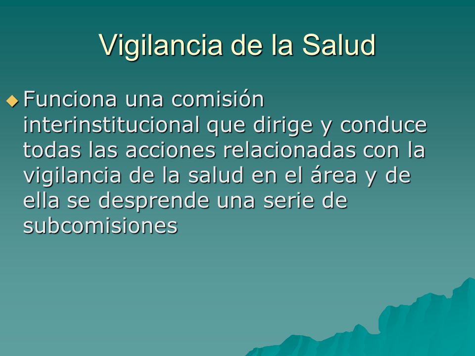 Vigilancia de la Salud