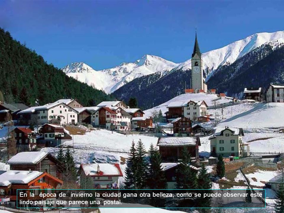 En la época de invierno la ciudad gana otra belleza, como se puede observar este lindo paisaje que parece una postal.