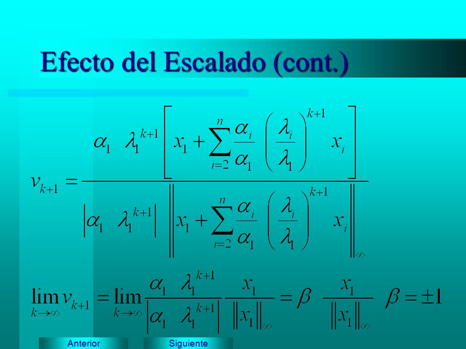Efecto del Escalado (cont.)
