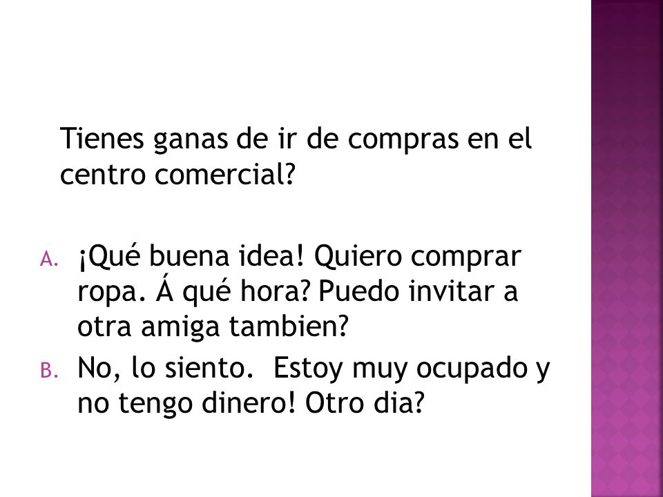 Tienes ganas de ir de compras en el centro comercial