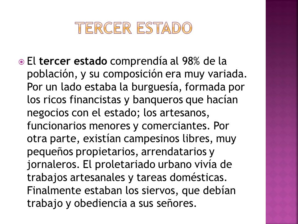 Tercer estado