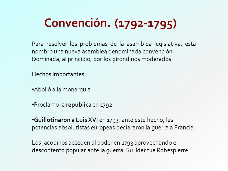 Convención. ( ) Para resolver los problemas de la asamblea legislativa, esta nombro una nueva asamblea denominada convención.