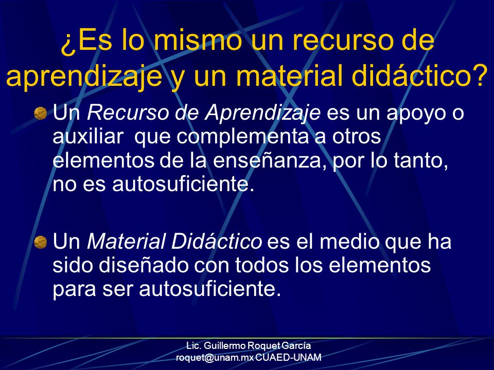 ¿Es lo mismo un recurso de aprendizaje y un material didáctico