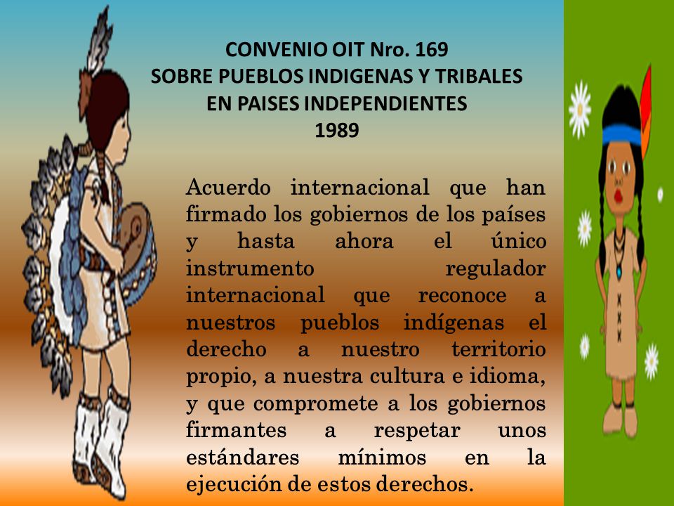 CONVENIO OIT Nro. 169 SOBRE PUEBLOS INDIGENAS Y TRIBALES EN PAISES INDEPENDIENTES 1989