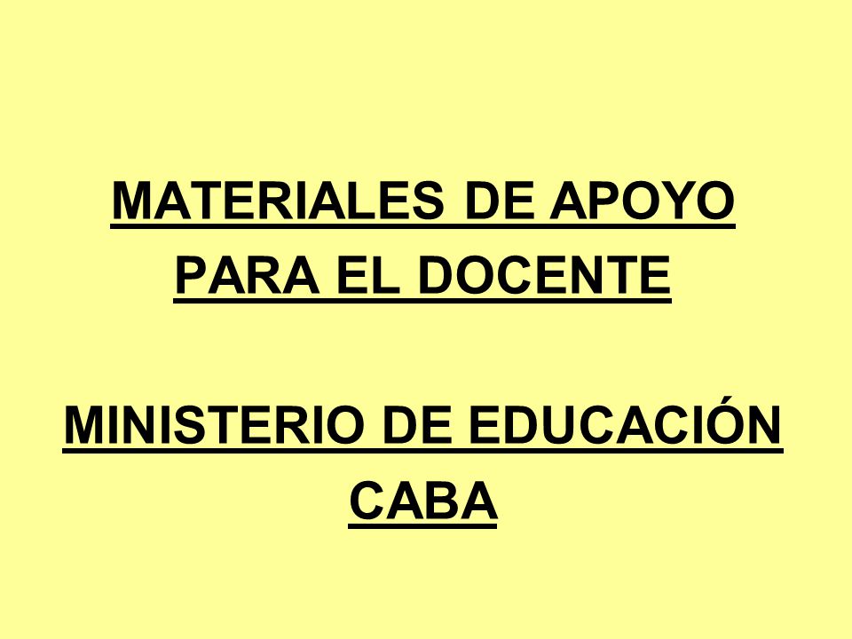 MINISTERIO DE EDUCACIÓN