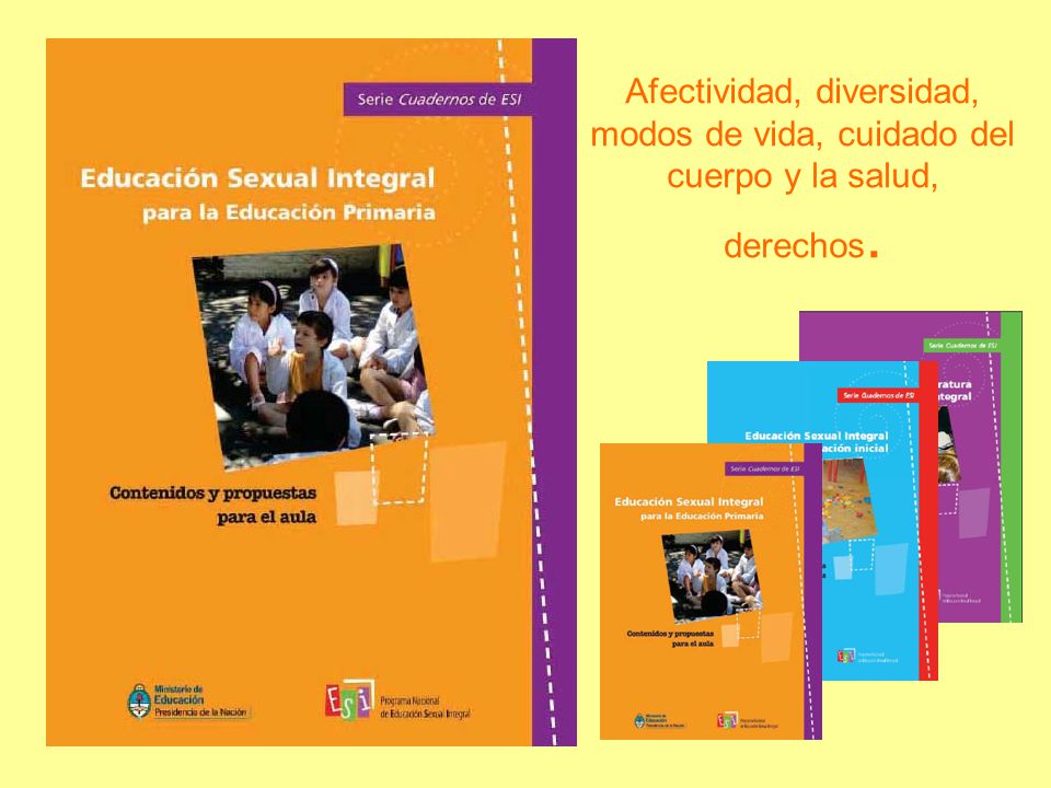 Afectividad, diversidad, modos de vida, cuidado del cuerpo y la salud, derechos.